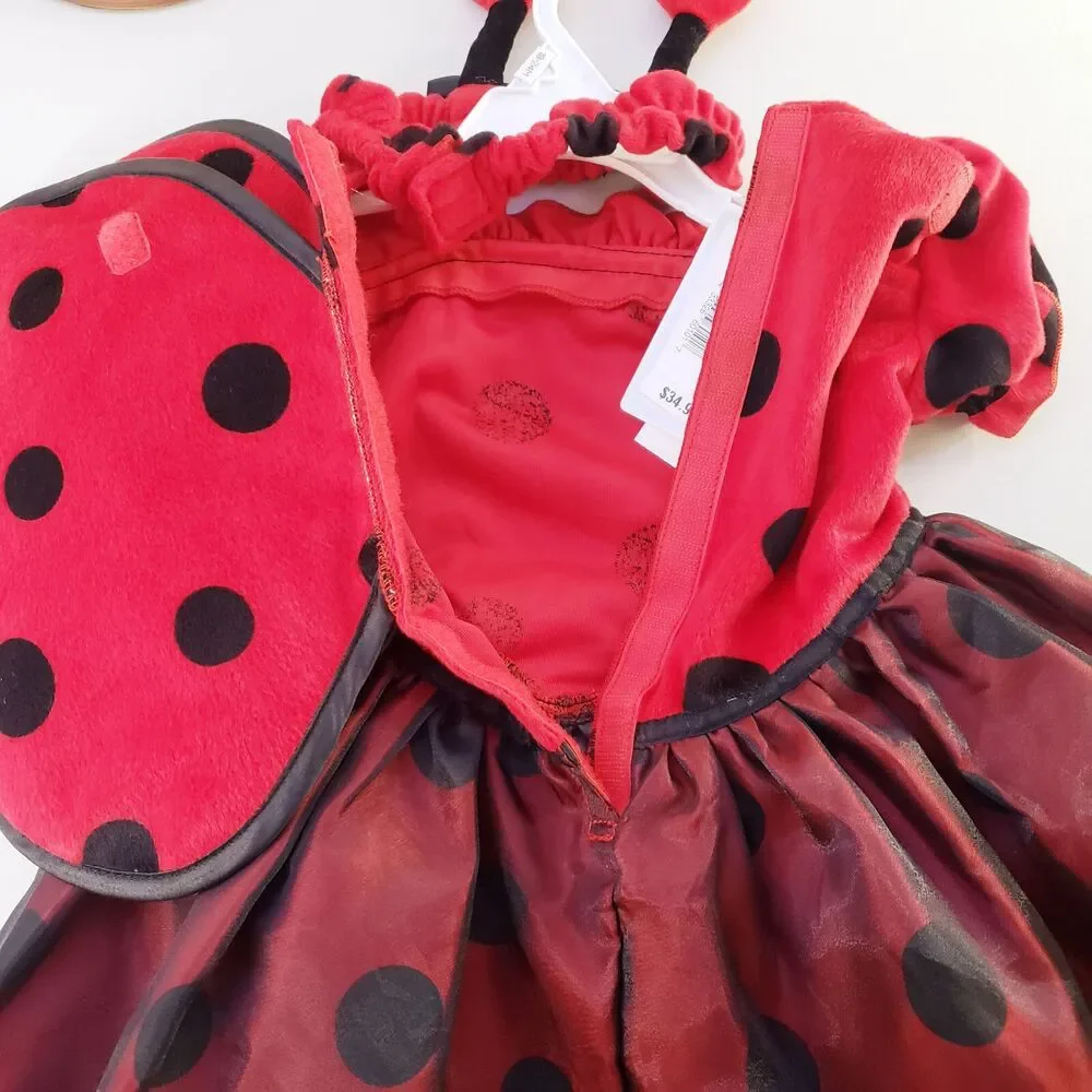 Koala Kids Lady Bug Infant Baby Halloween Costume Dress Headband 18-24 Months